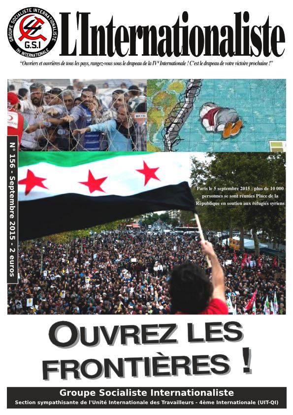 Une de l'Internationaliste 156