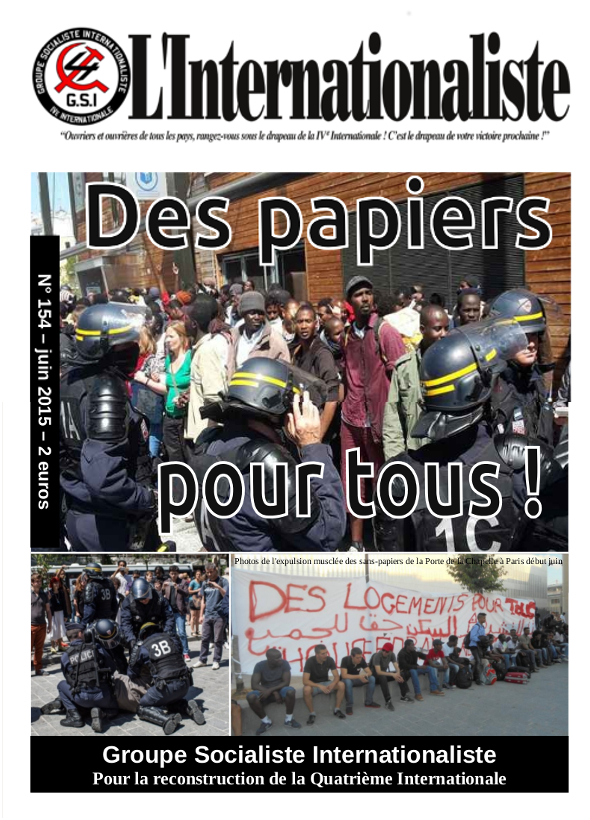Une de l'Internationaliste 154