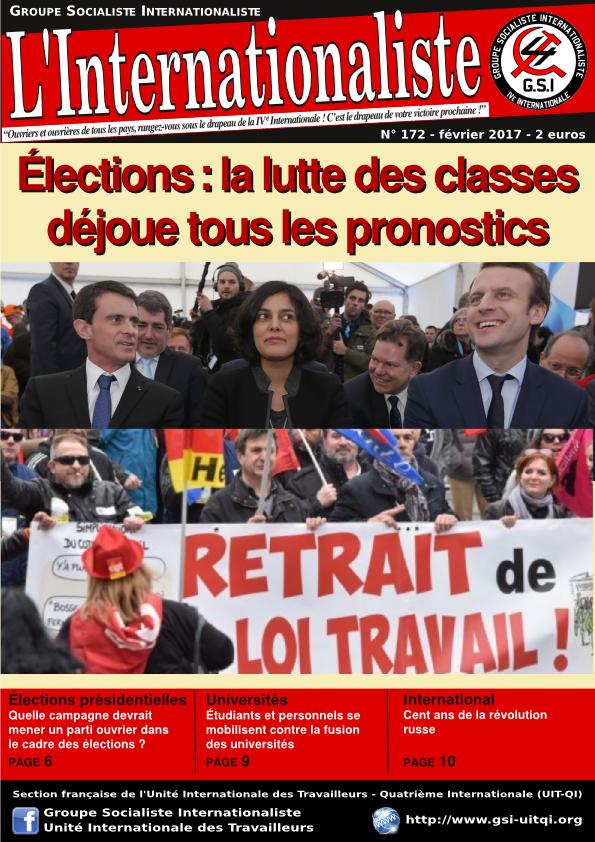 Une de l'Internationaliste 172