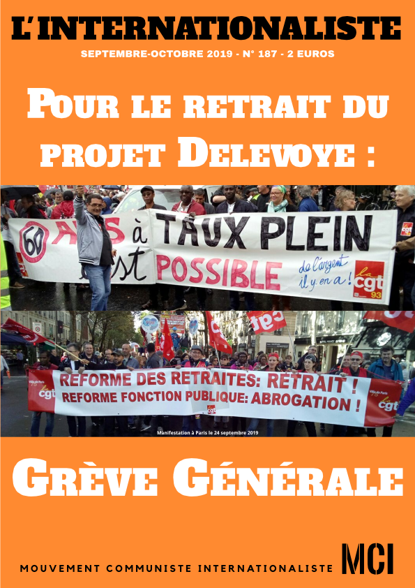 Une de l'Internationaliste 187