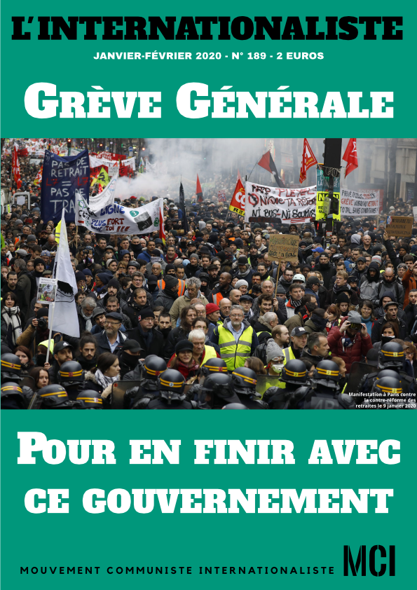 Une de l'Internationaliste 189